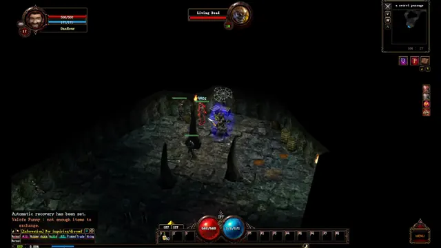 A cave fight